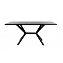 Стол ВВР Миллер камень темный/черный №7, ЛДСП 120-160/80